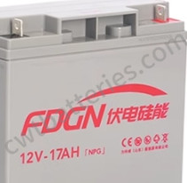 Rechargeable SLA Solar Lead Acid VRLA Battery 12V 17Ah