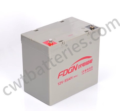 Energy Storage NPG Solar Batteries Cell 12V 55Ah For UPS Off Grid Systems