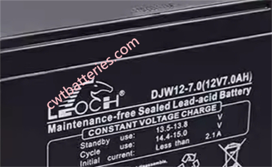 Black LEOCH DJW12-7.0 UPS Batteries AGM Sealed Lead Acid 12V 7AH