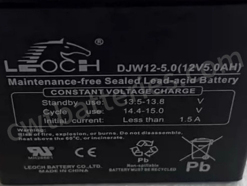 OEM 12V 5AH LEOCH UPS Battery DJW12-5.0 Sealed Lead Acid Battery