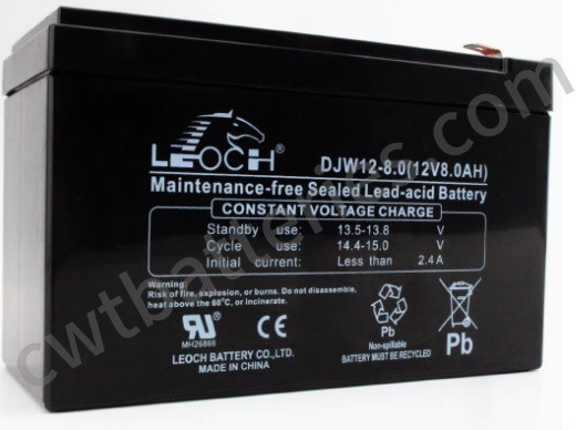 DJW12-8 12V 8AH UPS Leoch Sealed Lead Acid Battery For Mobility Scooter