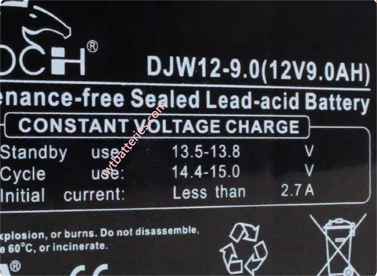Custom LEOCH DJW12-9 12V 9AH UPS Batteries Rechargeable 2.6Kg