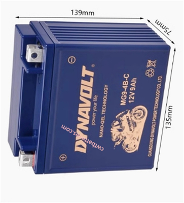 DYNAVOLT MG9-4B-C BATTERY 12V 9Ah for Motorcycle Maintenance Free Gel Series Motorcycle Battery
