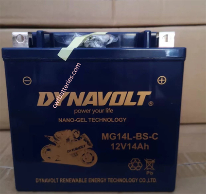 DYNAVOLT MG14L-BS-C BATTERY 12V 14Ah AGM GEL Lead Acid Battery for Motorcycle New Original