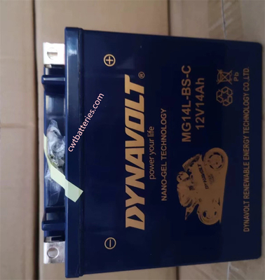 DYNAVOLT MG14L-BS-C BATTERY 12V 14Ah AGM GEL Lead Acid Battery for Motorcycle New Original