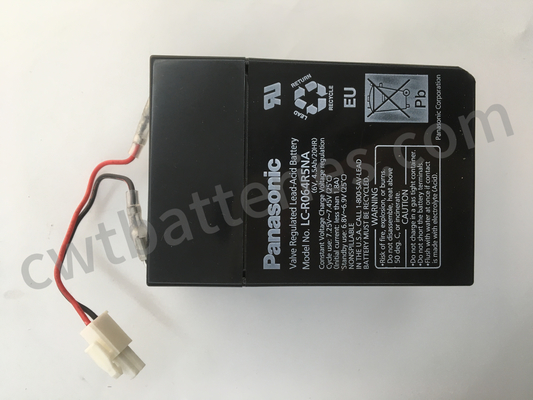 Rechargeable Panasonic LC-R064R5NA Used Batteries Valve Regulated Lead Acid Battery 6V 4.5Ah 20HR