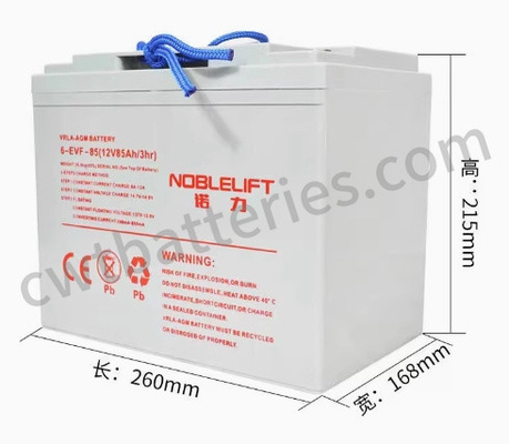 12V 85Ah 5HR Baterias de elevadores elétricos de íons de lítio Substituição NOBLELIFT 6-EVF-85