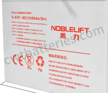12V 85Ah 5HR Baterias de elevadores elétricos de íons de lítio Substituição NOBLELIFT 6-EVF-85