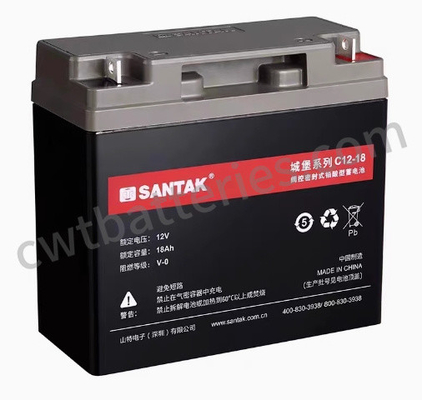 Santak C12-18 Castelo Selado Baterias UPS de chumbo ácido 12V 18Ah OEM