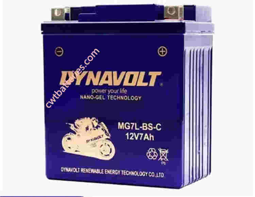 DYNAVOLT MG7L-BS-C แบตเตอรี่ 12V 7Ah แบตเตอรี่จักรยานยนต์ซีรีส์เจลเดิมใหม่