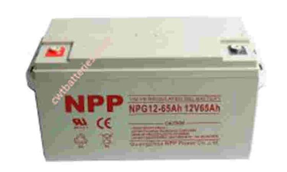 NPG12-65Ah แบตเตอรี่เชื้อออนไลน์สําหรับการเก็บพลังงานระบบลม