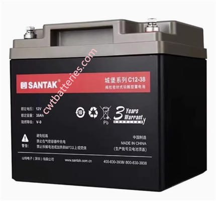 SANTAK C12-38 12V 38AH Castle Series Power UPS Batteries Maintenance Free