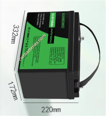 KAIMEIWEI 12.8V 100AH LiFePO4 RV Battery with Long Lifespan for Solar Energy