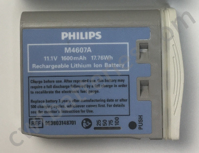 11.1V 1600mAh 17.76Wh Used Batteries Philips M4607A REF989803148701 X2 MP2 M3002A