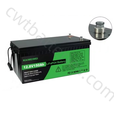 LiFePO4 12.8V 150Ah Lithium Ion AGM RV Battery Pack Deep Cycle Recreational Vehicle Batteries