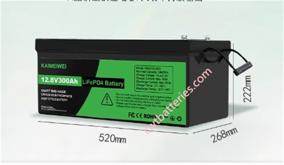 ODM KAIMEIWEI Power Sport Caravan Lithium Battery AGM 12.8V 300AH
