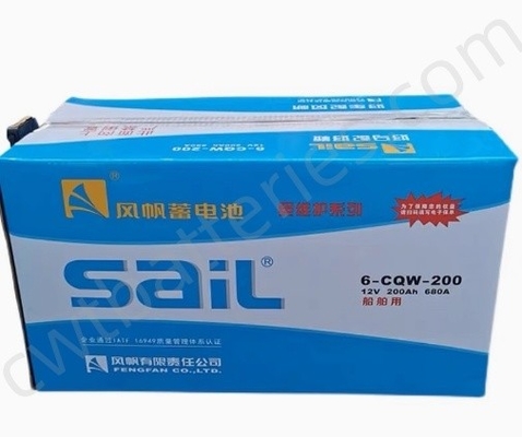 Sail 6-CQW-200 Lithium Sailboat Marine Batteries 12V 200Ah 680A Maintenance Free