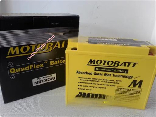 12V 25Ah 4 Wheeler ATV Batteries Replacement Yellow MOTOBATT Mbtx24u
