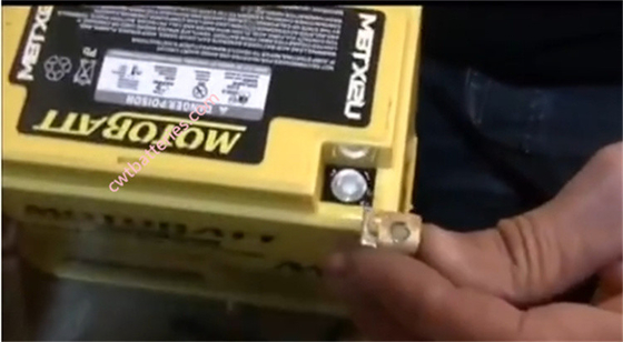 12V 25Ah 4 Wheeler ATV Batteries Replacement Yellow MOTOBATT Mbtx24u
