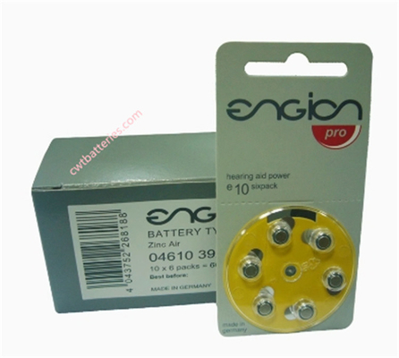 Engion PR70 E10 1.4v Zinc Air Batteries New Original Hearing Aid Power cell battery