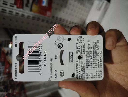 1.4V Panasonic PR70 A10 Zinc Air Hearing Aid Battery New Original 6pcs 