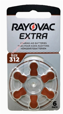 RAYOVAC PR41 A312 1.45V Zinc Air Battery 60PCS / 10 Cards for ITC RIC Hearing Aid