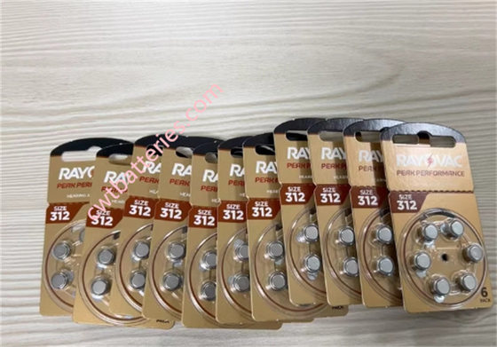 RAYOVAC PR41 A312 1.45V Zinc Air Battery 60PCS / 10 Cards for ITC RIC Hearing Aid