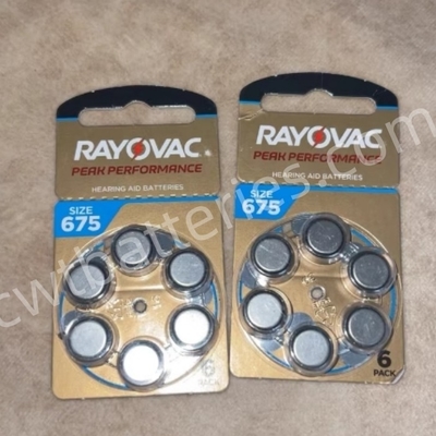 RAYOVAC PR44 A675 Extra Advanced Hearing Aid Batteries 1.45V Zinc Air Battery for Auditory Devices