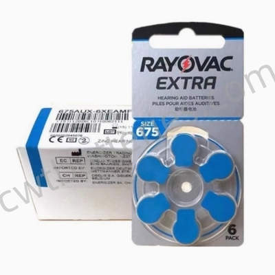 RAYOVAC PR44 A675 Extra Advanced Hearing Aid Batteries 1.45V Zinc Air Battery for Auditory Devices