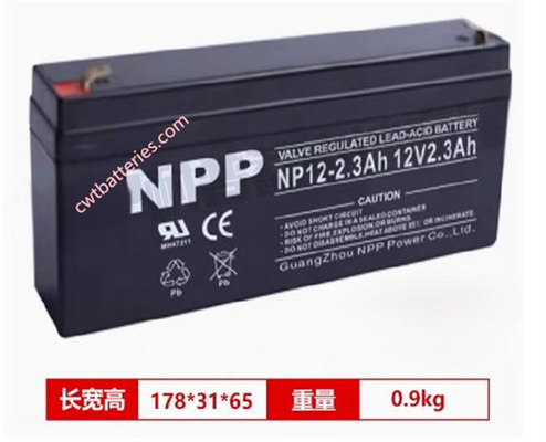 NP12-2.3 12V 2.3Ah Vrla Battery Rechargeable Sealed Lead Acid Battery New Original