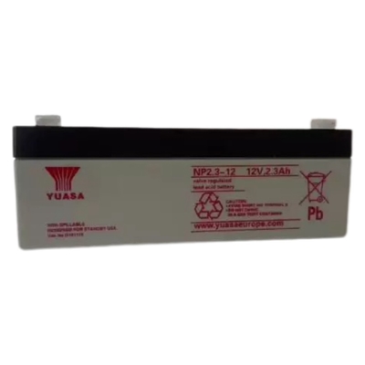 YUASA NP2.3-12 UPS Bateria 12V 2.3Ah DC Regulado por válvula Baterias de chumbo-ácido Substituição para sistema de armazenamento