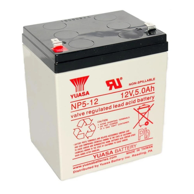 YUASA NP5-12 Sealed Lead Acid Battery 12V 5Ah UPS Batteries Replacement Maintenance Free Original
