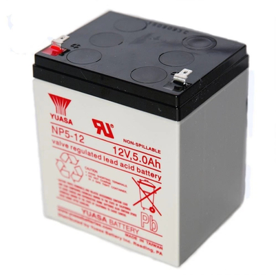 YUASA NP5-12 Sealed Lead Acid Battery 12V 5Ah UPS Batteries Replacement Maintenance Free Original