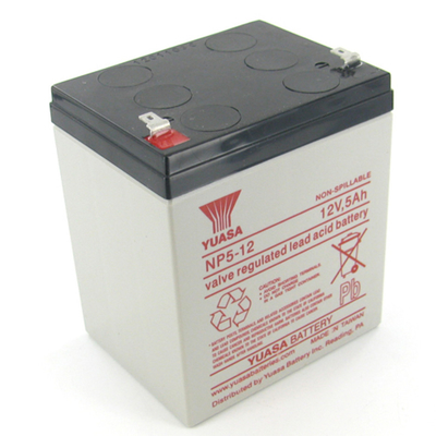 YUASA NP5-12 Sealed Lead Acid Battery 12V 5Ah UPS Batteries Replacement Maintenance Free Original