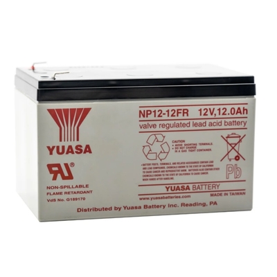 YUASA NP12-12FR Valve Regulated Lead Acid Battery 12V 18Ah UPS Storage Batteries Maintenance-free Flame Retardant
