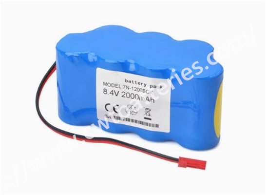 JMS SP-500 8.4V  2000mAh 7N-1200SCK Compatible Battery NI-MH Battery Small Size Battery for Medical Device