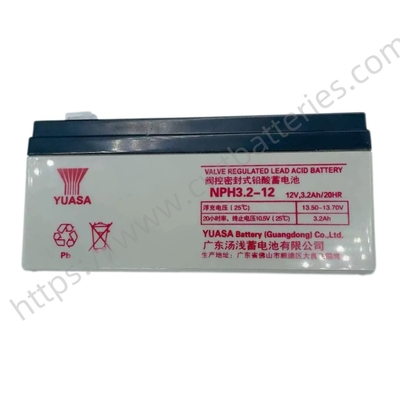 YUASA NPH3.2-12 Valve Regulated Lead Acid Battery 12V 3.2Ah Rechargeable UPS Battery Replacement Accessories