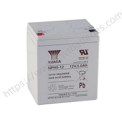 YUASA NPH5-12 High Rate VRLA Battery 12V 5.0Ah AGM Sealed Lead Acid Battery for UPS Emergency Power System