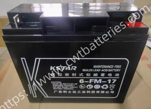 KSTAR 6-FM-17 VRLA Battery 12V 17Ah Sealed Lead Acid Batteries Replacement for UPS Energy Storage