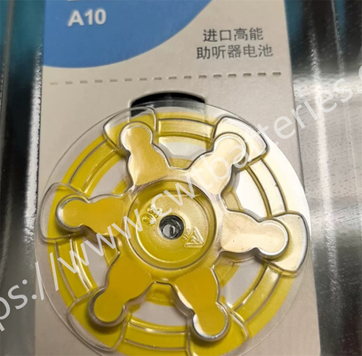KEND A10 1.45V Hearing Zinc Air Battery Audiphones Batteries Yellow Battery Disposable Battery