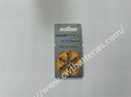 Powerone P10 1.45V Hearing Zinc Air Battery Harmless Batteries Small Button Battery