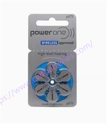 Powerone P675 1.45V Hearing Zinc Air Battery Small Batteries Portable Batteries Environmental friendly Battery