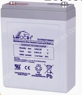 Leoch DJ100 Rechargeable Lead Acid Battery 2V 100Ah VRLA Battery for Uninterruptible Power Supplies