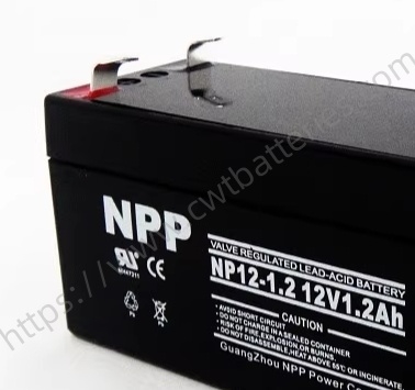 NP12-1.2 Rechargeable Battery VRLA Sealed Lead Acid AGM Batteries 12V 1.2Ah for Power Storage System