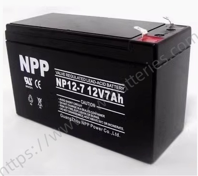 NP12-7 VRLA Battery 12V 7Ah Sealed Lead Acid Rechargeable Battery for Small UPS Solar Power IOT Kids Car Outdoor Camper