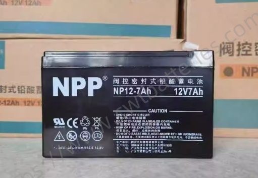 12V 7.5Ah Valve Regulated Lead-Acid Battery NP12-7.5 AGM Maintenance-free for Razor Scooter Solar System