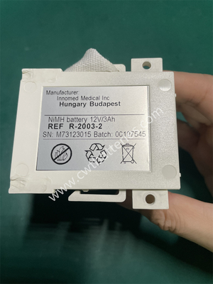 Innomed Cardio-Aid 200-B Ni-MH batteries 12V 3000mAh REF R-2003-2 SN M73123015 Batch 00107545