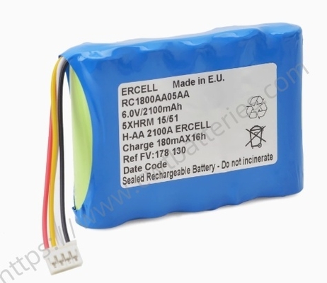 Sealed Rechargeable Battery RC1800AA05AA Compatible Battery for Injectomat Agilia Fresenius Kabi 6.0V 1800mAh