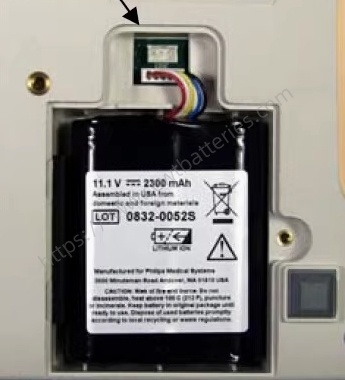 Replacement Li Ion Battery 863264 863265 863266 for SureSigns VM1 VSI Vs2+ Monitor 11.1V 2.4Ah 26.64Wh