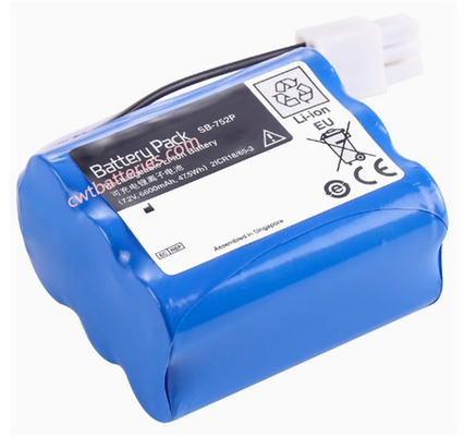 NIHON-KOHDEN SB-752P 7.2V 6600mAh Compatible Lithium Ion Battery Replacement for SVM-7501 SVM-7500 SVM-7600 Medical 